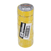 Cinta de aislar de 9 m x 19 mm, amarilla, TRUPER