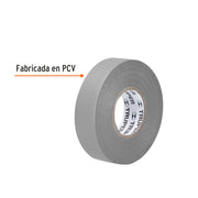 Cinta de aislar de 18 m x 19 mm, gris, TRUPER