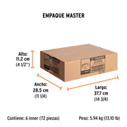 Bolsa con 4 abrazaderas sin fin # 4, 3/8 - 5/8', TRUPER