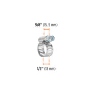 Bolsa con 4 abrazaderas sin fin # 4, 3/8 - 5/8', TRUPER