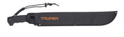 Machete doble filo 14', cacha inyectada, con funda, TRUPER