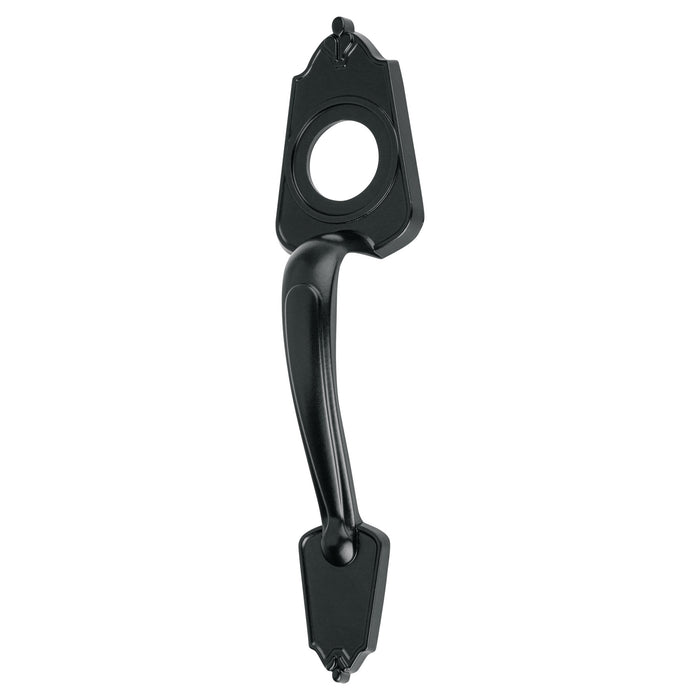 Chapetón metálico para puerta, acabado negro