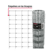 Rollo malla borreguera, 1m x 50m acero galvanizado, 19kg