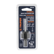 Mandril para brocasierra diamante sin rosca 3/8', TRUPER