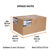 Manguera para compresor, tipo resorte, 7.6 m x 1/4', TRUPER