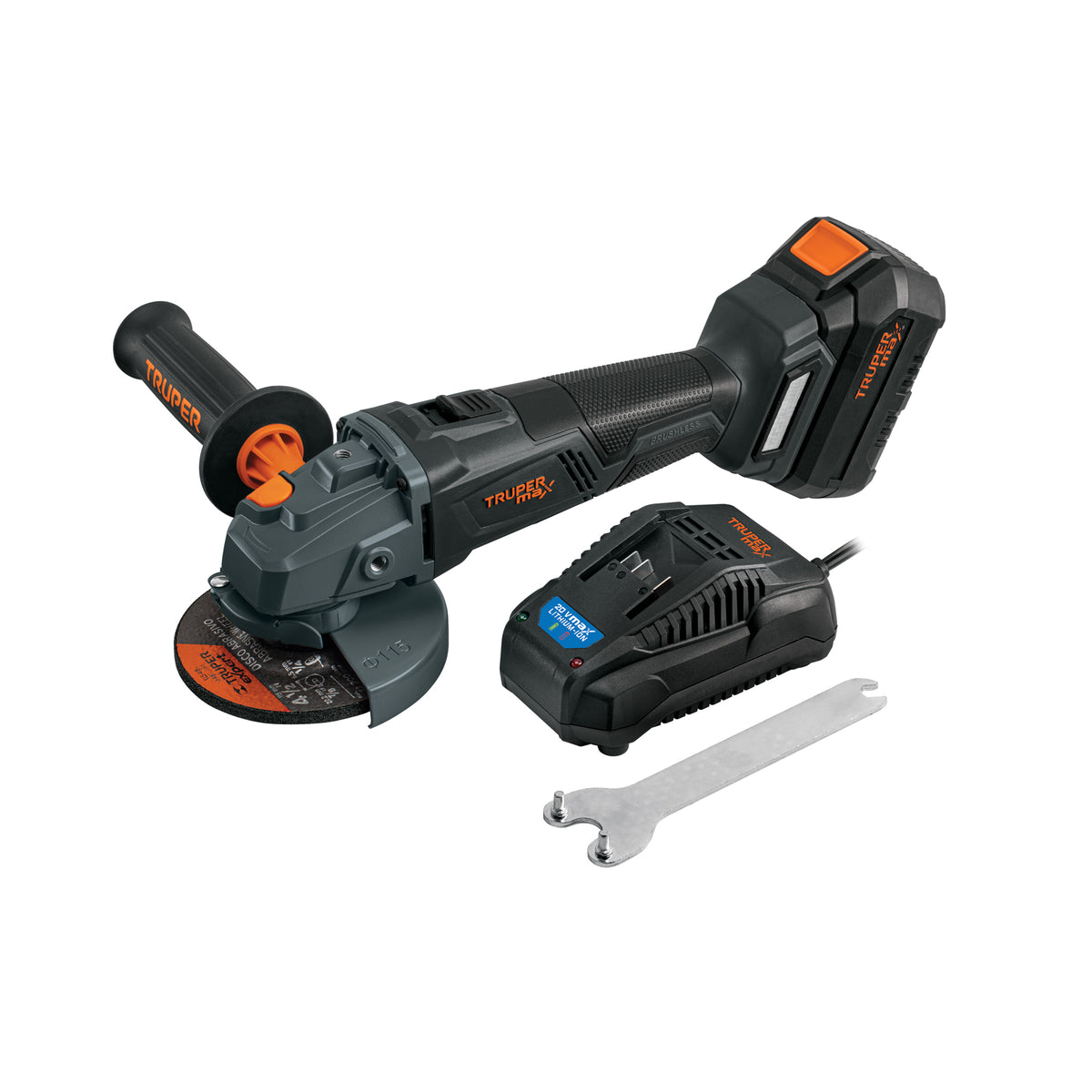 Esmeriladora 4-1/2', 20V, 1 batería 4Ah, MAX