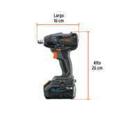 Llave de impacto 1/2', 20V, 155 lb/ft, 1 batería 4Ah, MAX