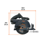 Sierra circular 6-1/2', 20V, s/accesorios, TRUPER MAX