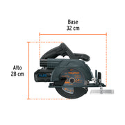 Sierra circular 6-1/2', 20V, 1 batería 4Ah, MAX