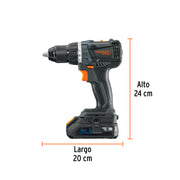 Taladro 1/2', 20V, 2 baterías 2Ah, MAX