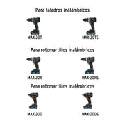 Batería ion litio, 20V, 4 Ah, TRUPER MAX