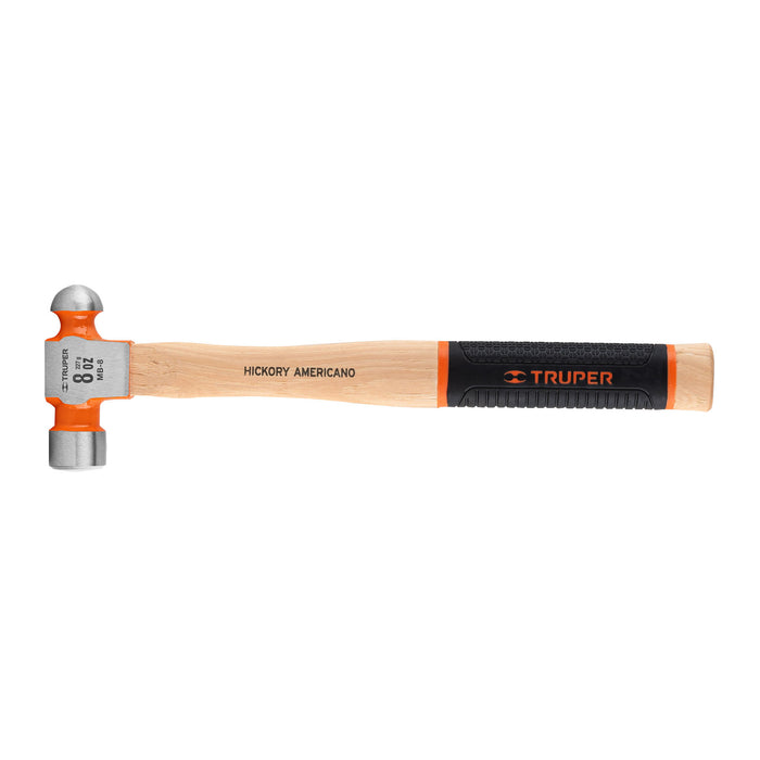 Martillo pulido de bola 8 oz mango hickory, TRUPER Grip