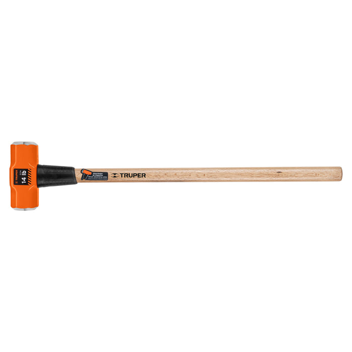 Marro octagonal 14 lb, mango de madera 36', TRUPER