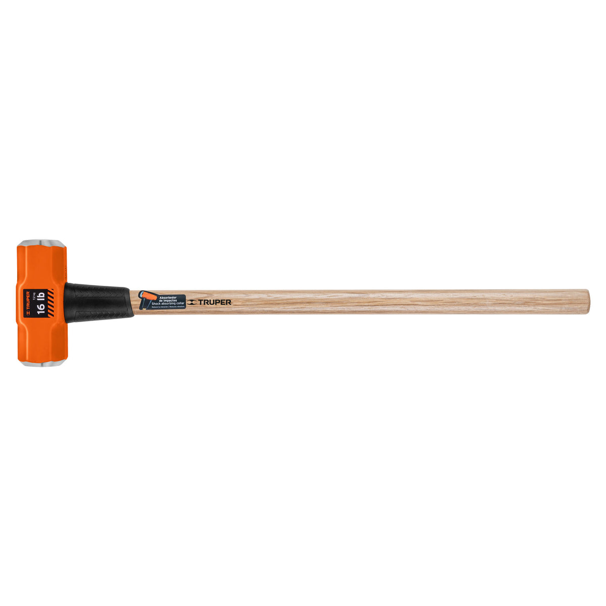 Marro octagonal 16 lb, mango de madera 36', TRUPER