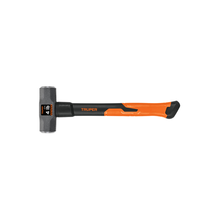 Marro octagonal 4 lb, mango de fibra de vidrio 14', TRUPER
