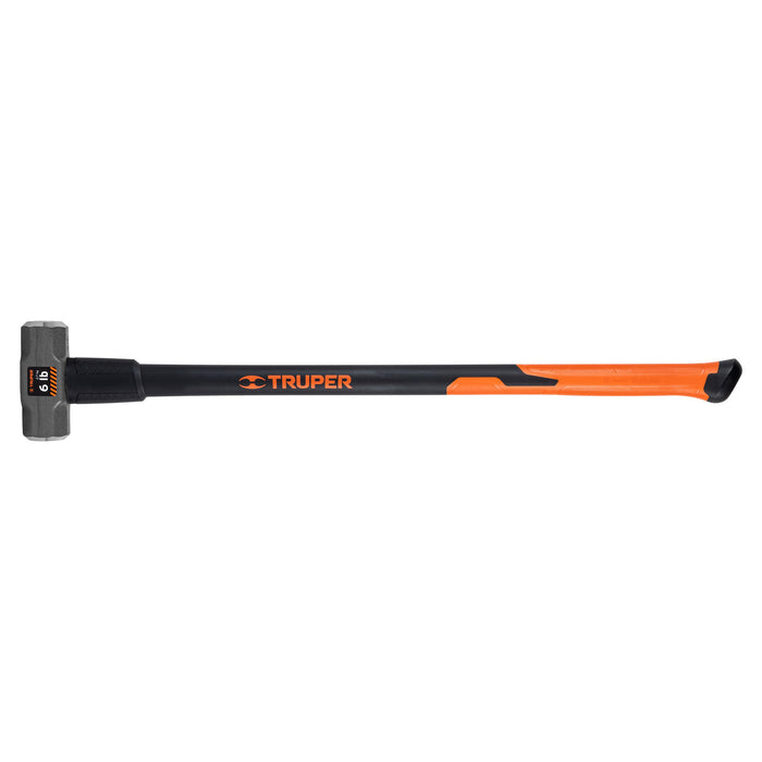 Marro octagonal 6 lb, mango fibra de vidrio 36', TRUPER