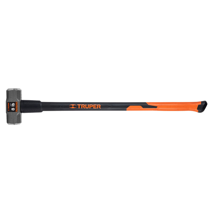 Marro octagonal 8 lb, mango fibra de vidrio 36', TRUPER