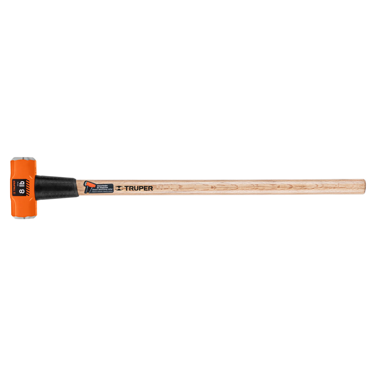 Marro octagonal 8 lb, mango de madera 36', TRUPER