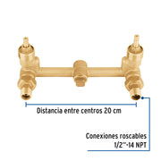 Mezcladora empotrar, compresión, sin manerales, FOSET