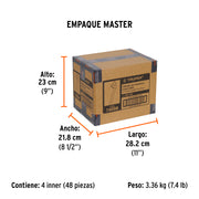 Calibrador de presión 50 psi cabeza doble, TRUPER