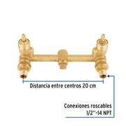 Mezcladora empotrar, 1/4 vuelta, sin manerales, FOSET