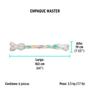 Trapeador tipo mechudo, 350 g con bastón de 120 cm, KLINTEK