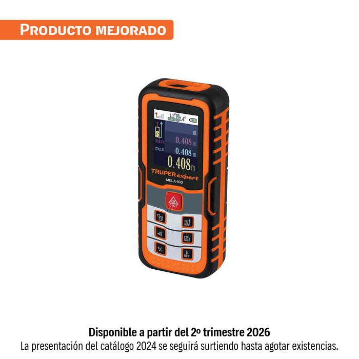 Medidor láser de distancia de 0.05 m a 100 m, TRUPER EXPERT