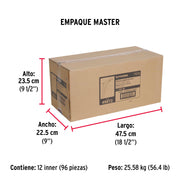 Ménsula plegable de acero blanca 4' x 8', FIERO