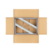 Ménsula reforzada de acero, galvanizada, 13 x 20', FIERO