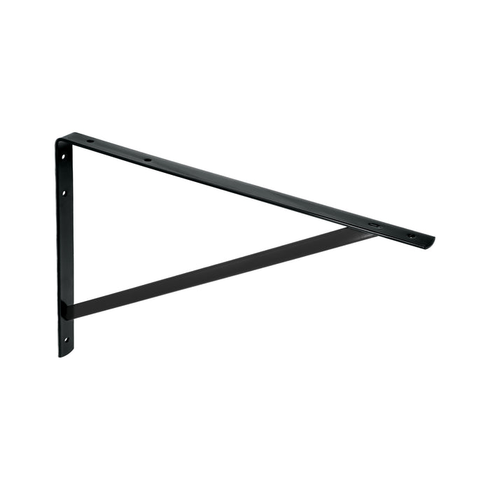 Ménsula reforzada de acero, negra, 13 x 20', FIERO