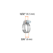 Bolsa con 4 mini abrazaderas sin fin # 6, 1/2 - 3/4', TRUPER