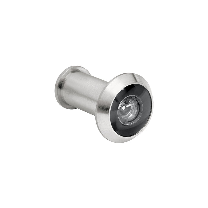 Mirilla de seguridad, 180°, lente de vidrio, cromo mate