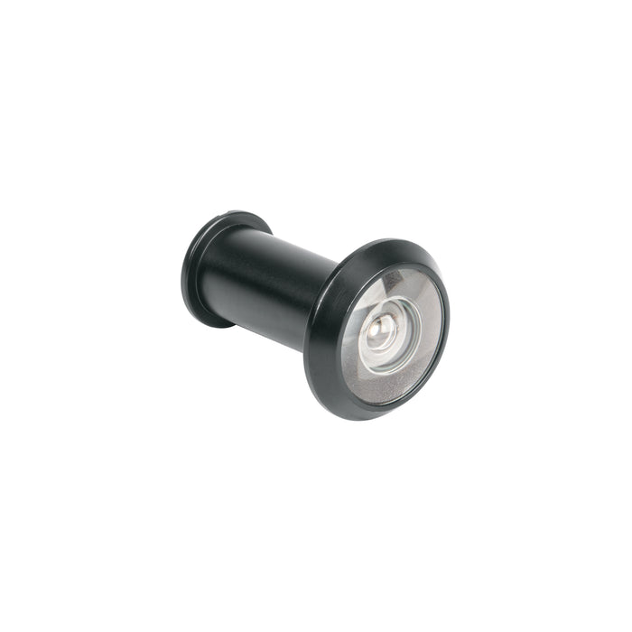 Mirilla de seguridad, 180°, lente de vidrio, negro mate