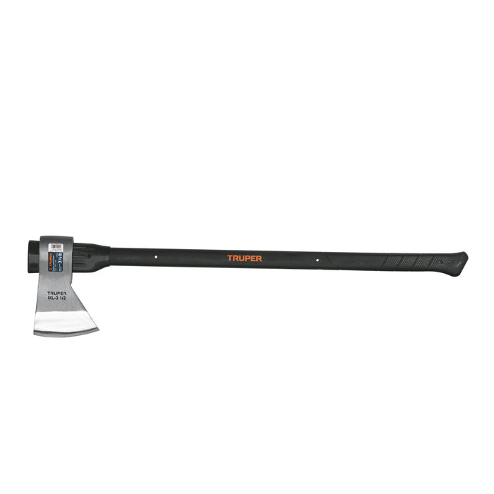 Hacha media labor 3-1/2 lb, mango de fibra de vidrio 36'