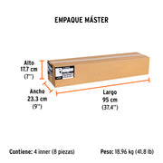 Hacha media labor 3-1/2 lb, mango de madera 36', TRUPER