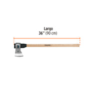 Hacha media labor 3 lb, mango de madera 36', TRUPER