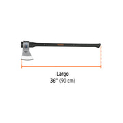 Hacha media labor 4 lb, mango de fibra de vidrio 36',TRUPER