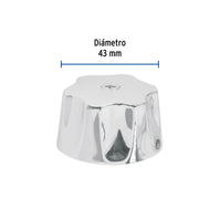 Maneral hexagonal metálico para lavabo y fregadero, BASIC
