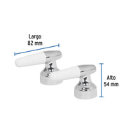 Juego de manerales cono p/lavabo-fregadero, cromo, BASIC