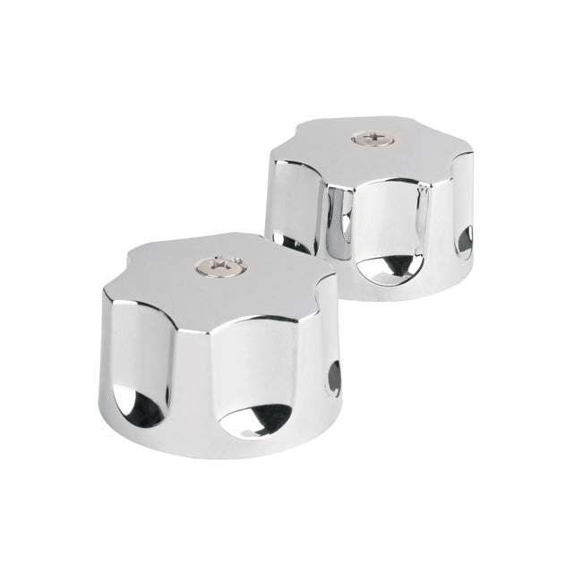 Juego de manerales hex de ABS p/lav-fregadero, cromo, BASIC