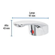 Maneral de palanca p/monomando lavabo MP-420, cromo, BASIC