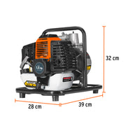 Motobomba autocebante 1'x1', gas. 1-1/2HP, agrícola, TRUPER