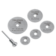 Kit de minidiscos sierra para herramienta rotativa, 5 piezas