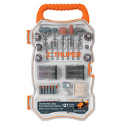Kit accesorios para herramienta rotativa, 121 piezas, TRUPER