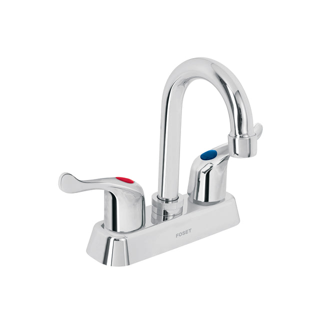 Mezcladora 4' lavabo, ABS, cuello bar, palanca, BASIC
