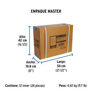 Llave individual lavabo, ABS, cruceta, BASIC