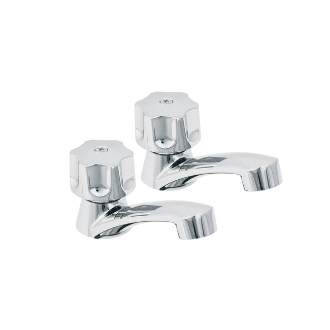 Juego llaves individuales lavabo, ABS, hexagonal, BASIC