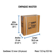 Juego llaves individuales lavabo, ABS, cruceta, BASIC
