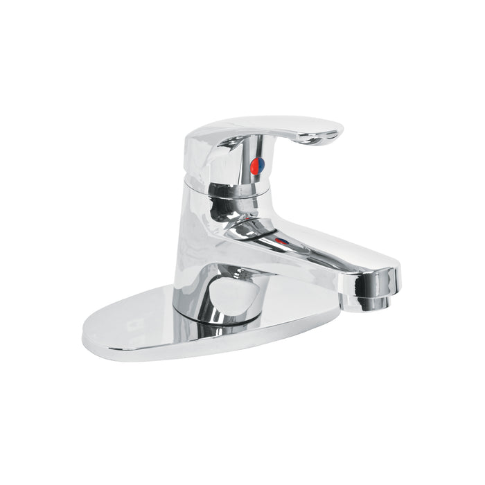 Monomando lavabo, ABS, nariz recta, con cubierta, BASIC