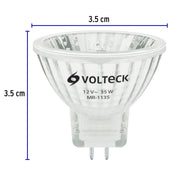 Lámpara de halógeno 35 W tipo MR11 en caja, VOLTECK